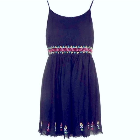 💯✅ AUTHENTIC TOPSHOP EMBROIDER ROMPER FRAYED TRIM - Picture 6 of 10